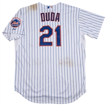 2015 Lucas Duda Game Used New York Mets Home Jersey Used on 7/29/2015 - 3 Home Run Game! (MLB Authenticated & Mets COA)
